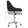 Voir la diapositive 5 : VIDAXL Chaise pivotante de salle a manger Noir Similicuir