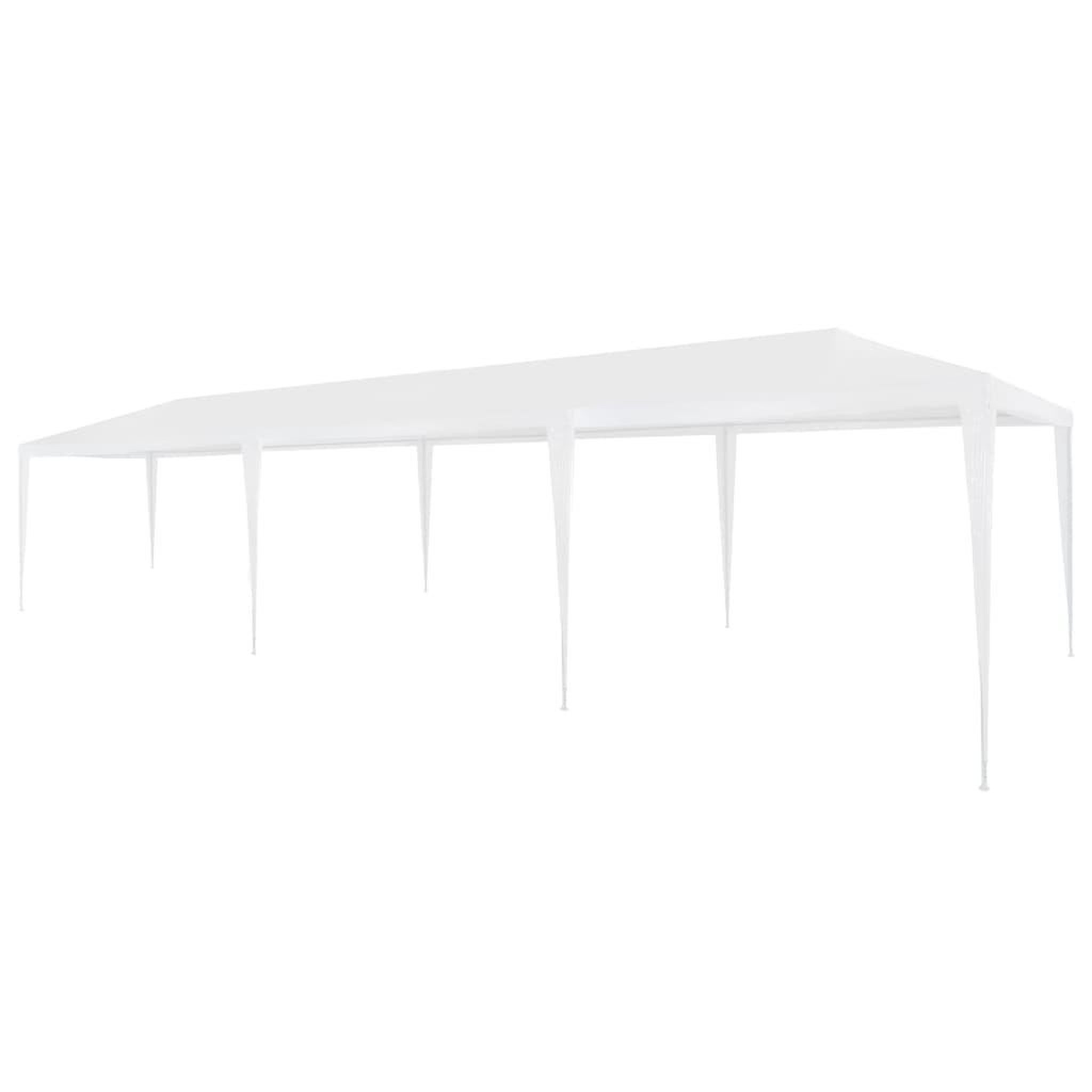 Voir la diapositive 1 : VIDAXL Tente de reception 3x9 m PE Blanc