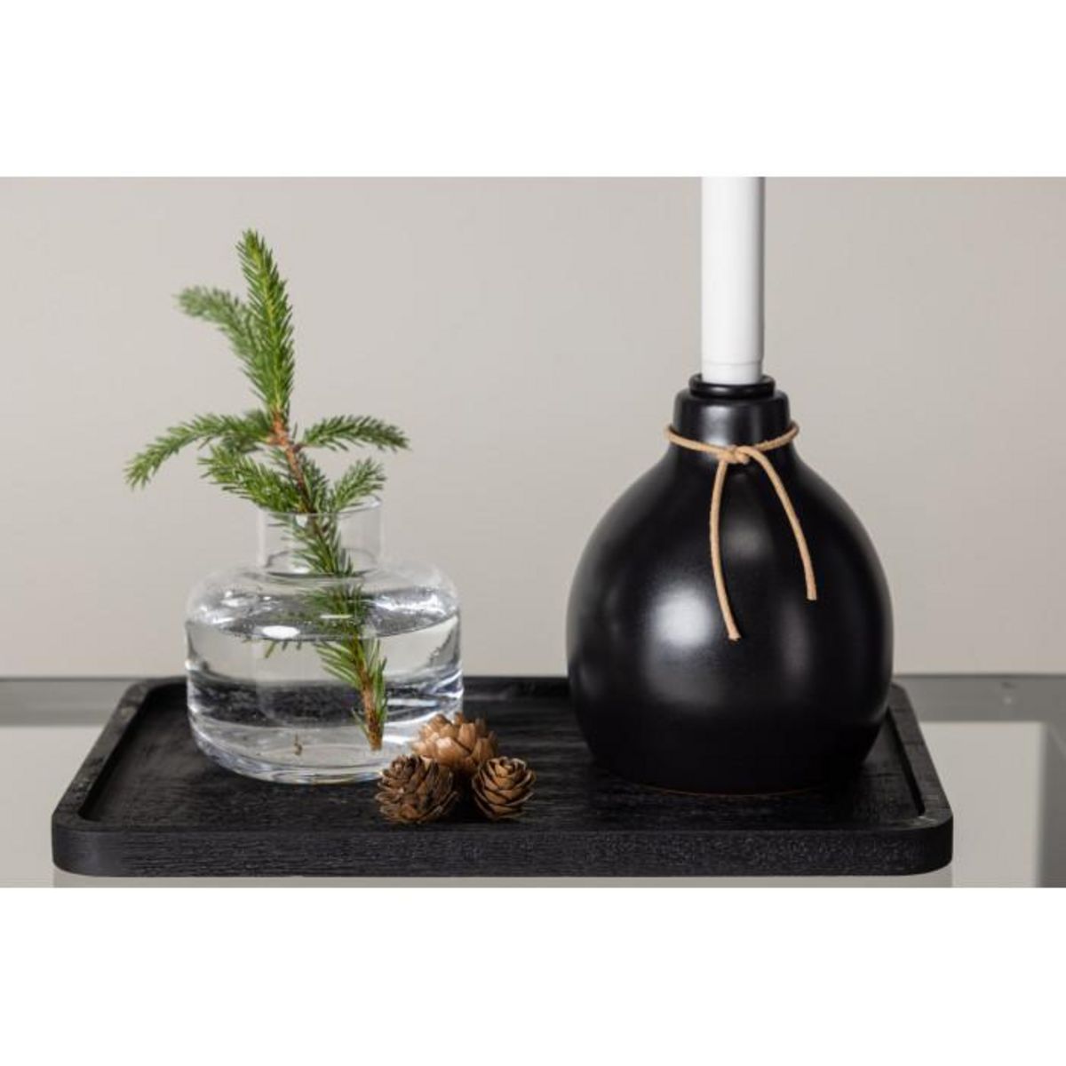 Paris Prix Bougeoir Design à LED  Ulricehamn  12cm Noir