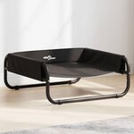 VIDAXL Lit surélevé pour chien anthracite tissu Oxford et acier