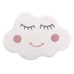 Paris Prix Tapis Déco Enfant  Wendy  60x90cm Blanc