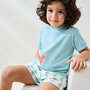 Voir la diapositive 6 : Petit Béguin Ensemble enfant t-shirt et short en éponge Cayo coco