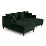 Voir la diapositive 4 : BEST MOBILIER Flamingo - canapé d'angle gauche 4 places convertible en velours