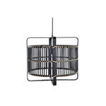 MARKET24 Suspension DKD Home Decor Noir Bambou 50 W 40 x 40 x 35 cm