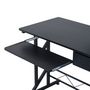 Voir la diapositive 5 : HOMCOM Bureau informatique design en mdf 90 l x 50 i x 95h cm noir