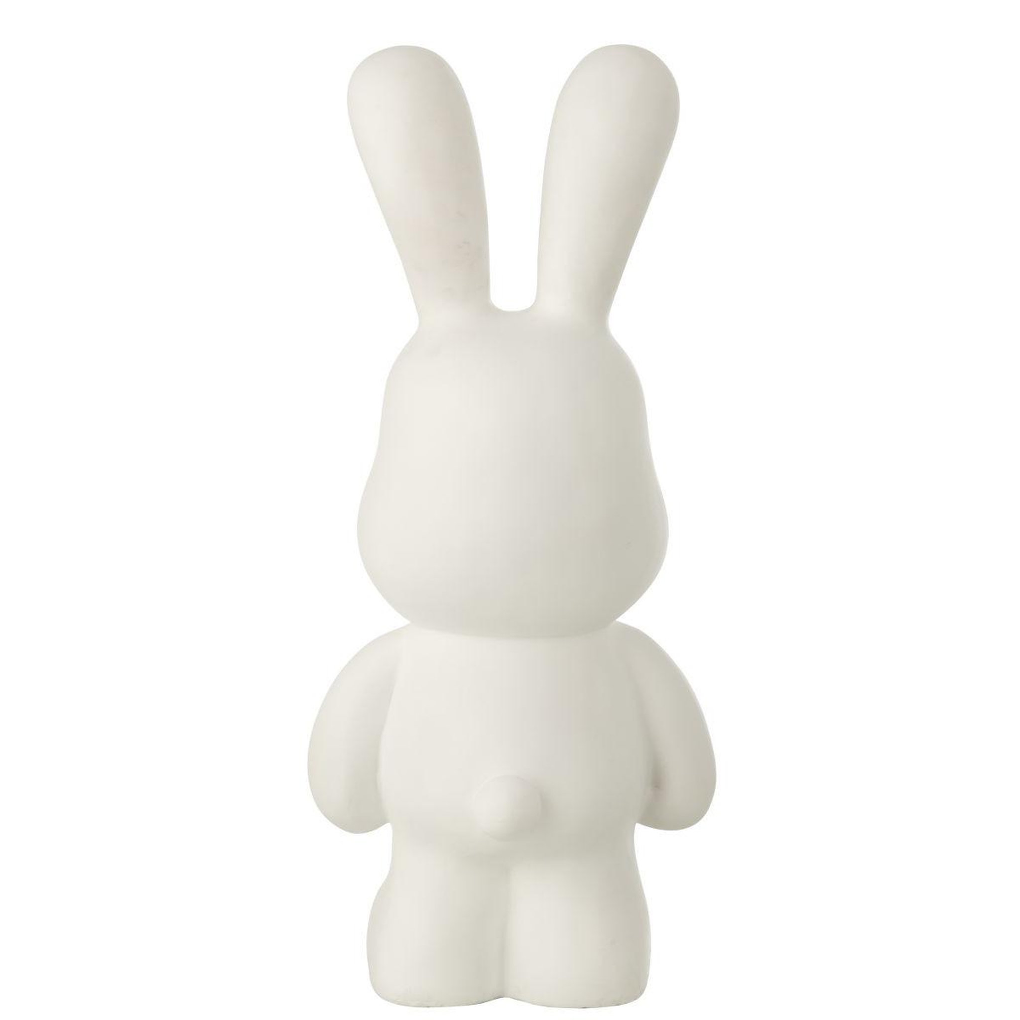 Voir la diapositive 3 : J-LINE Statue lapin en résine  eddy  59cm blanc