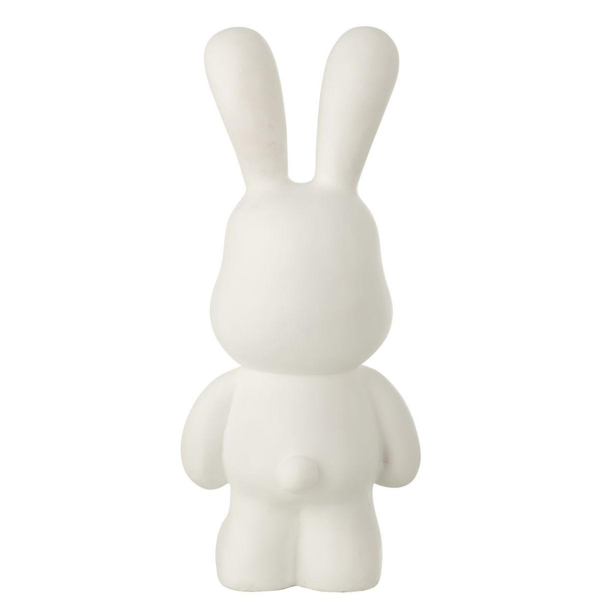 Paris Prix Statue Lapin en Résine  Eddy  59cm Blanc