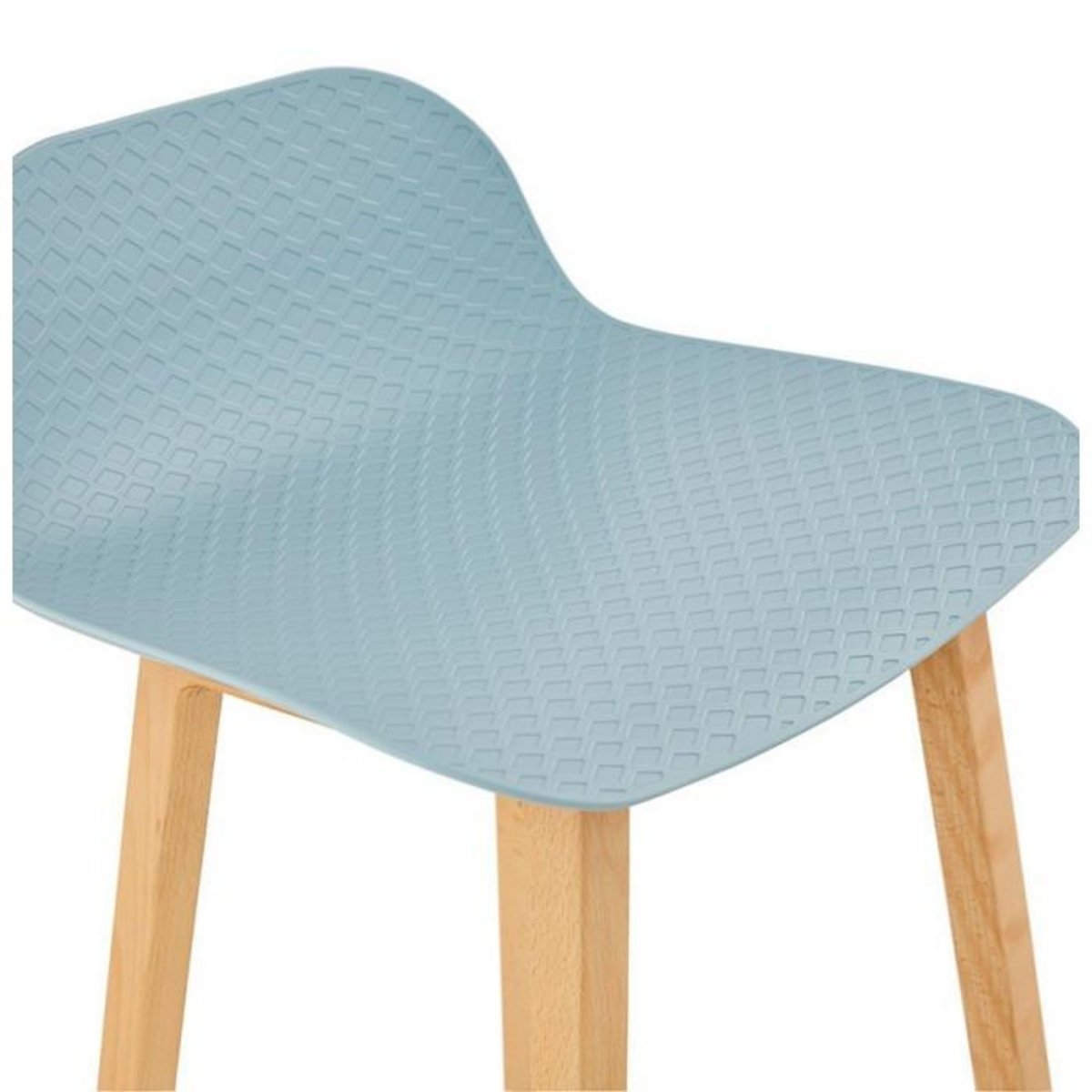 Paris Prix Tabouret de Bar Design  Toki  87cm Bleu & Naturel