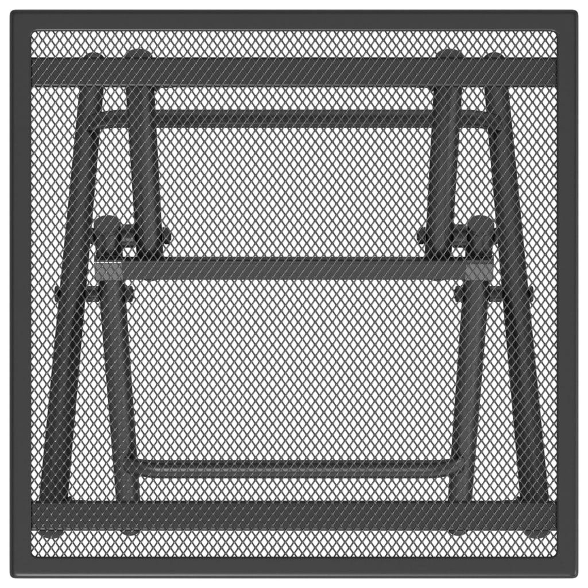 Voir la diapositive 5 : VIDAXL Table de jardin pliable anthracite 38x38x38 cm Treillis d'acier