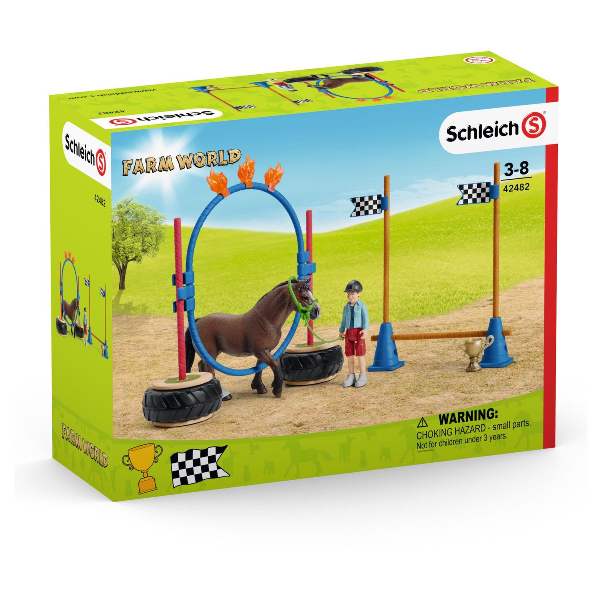 Voir la diapositive 6 : Schleich Course d'agility pour poney Farm world
