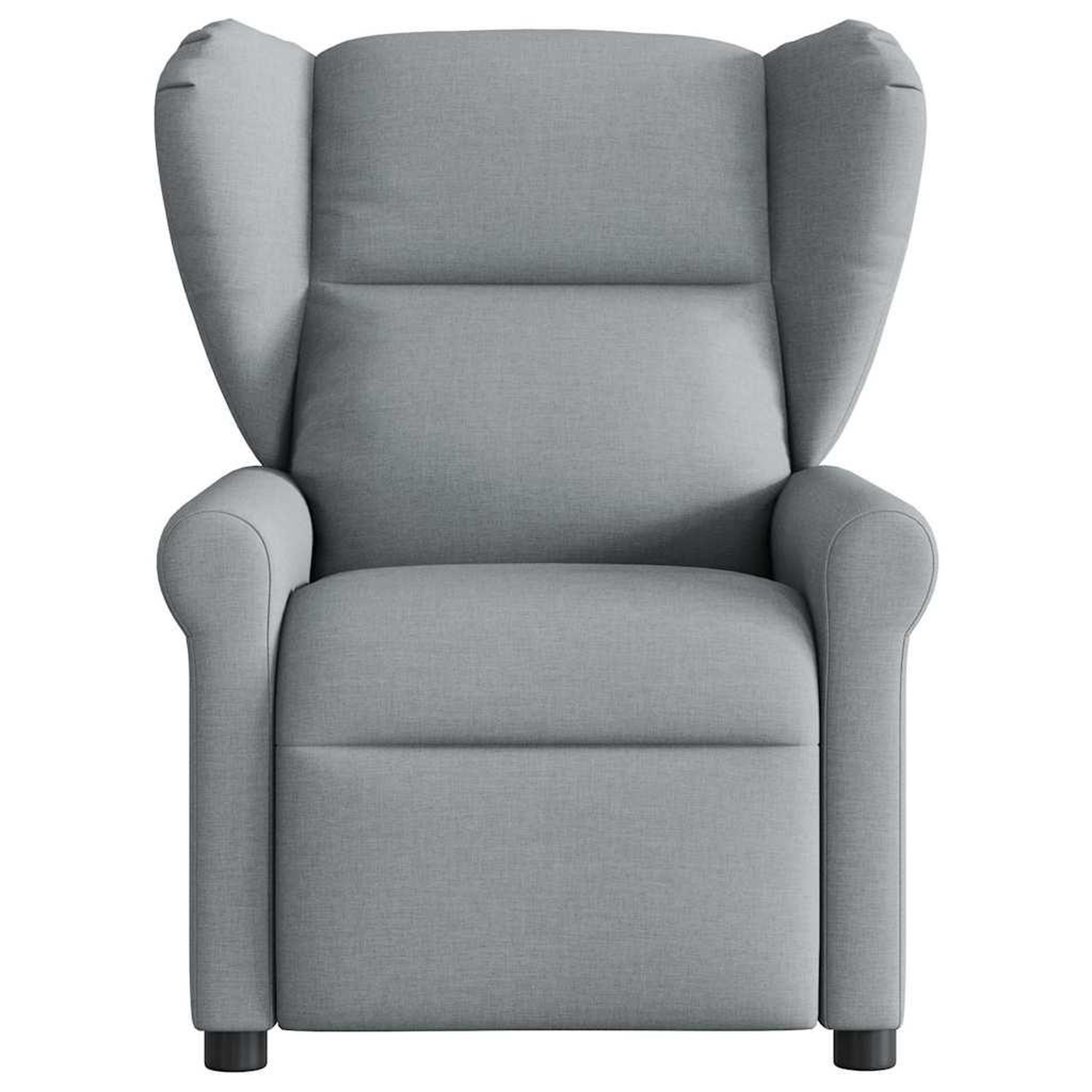 Voir la diapositive 3 : VIDAXL Fauteuil inclinable Gris clair Tissu