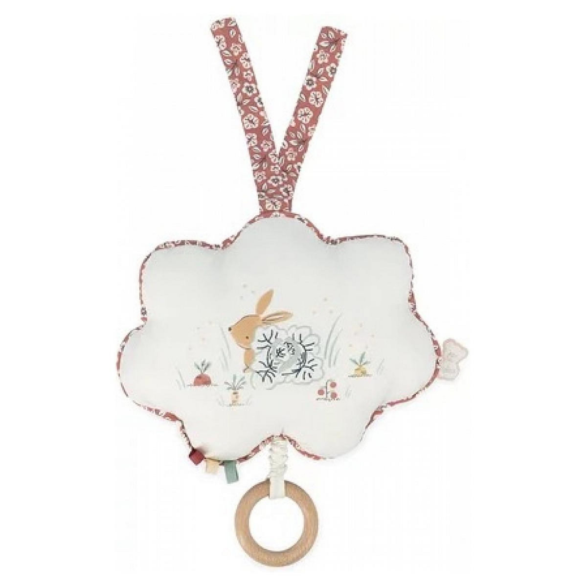 Kaloo petit lapin boite a musique en tissu