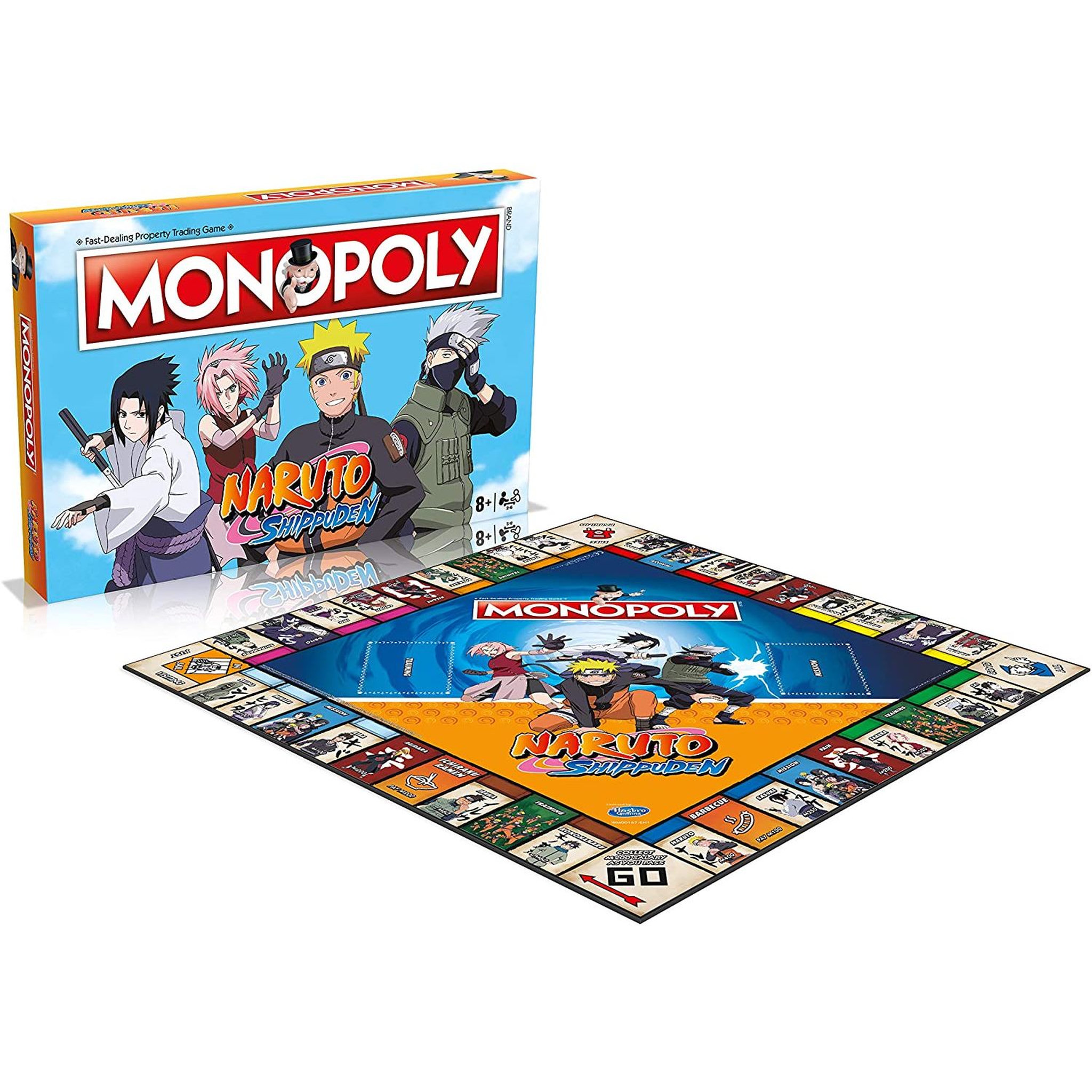 Voir la diapositive 2 :  WINNING MOVES Jeu - Monopoly Naruto Shippuden 