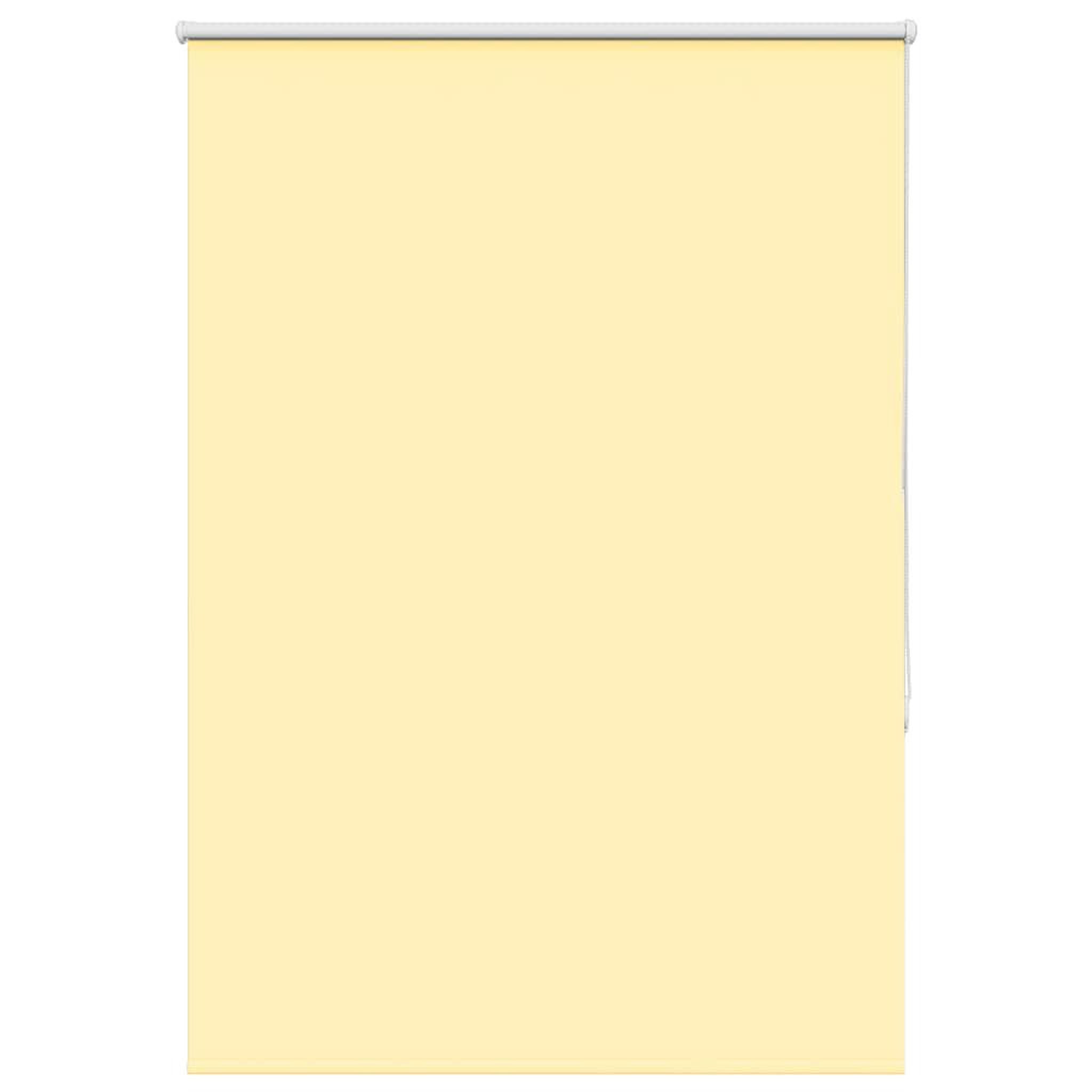 VIDAXL Store enrouleur occultant jaune largeur du tissu 85,7 cm