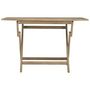 Voir la diapositive 3 : VIDAXL Table de jardin pliante gris 120x70x75 cm bois de teck solide