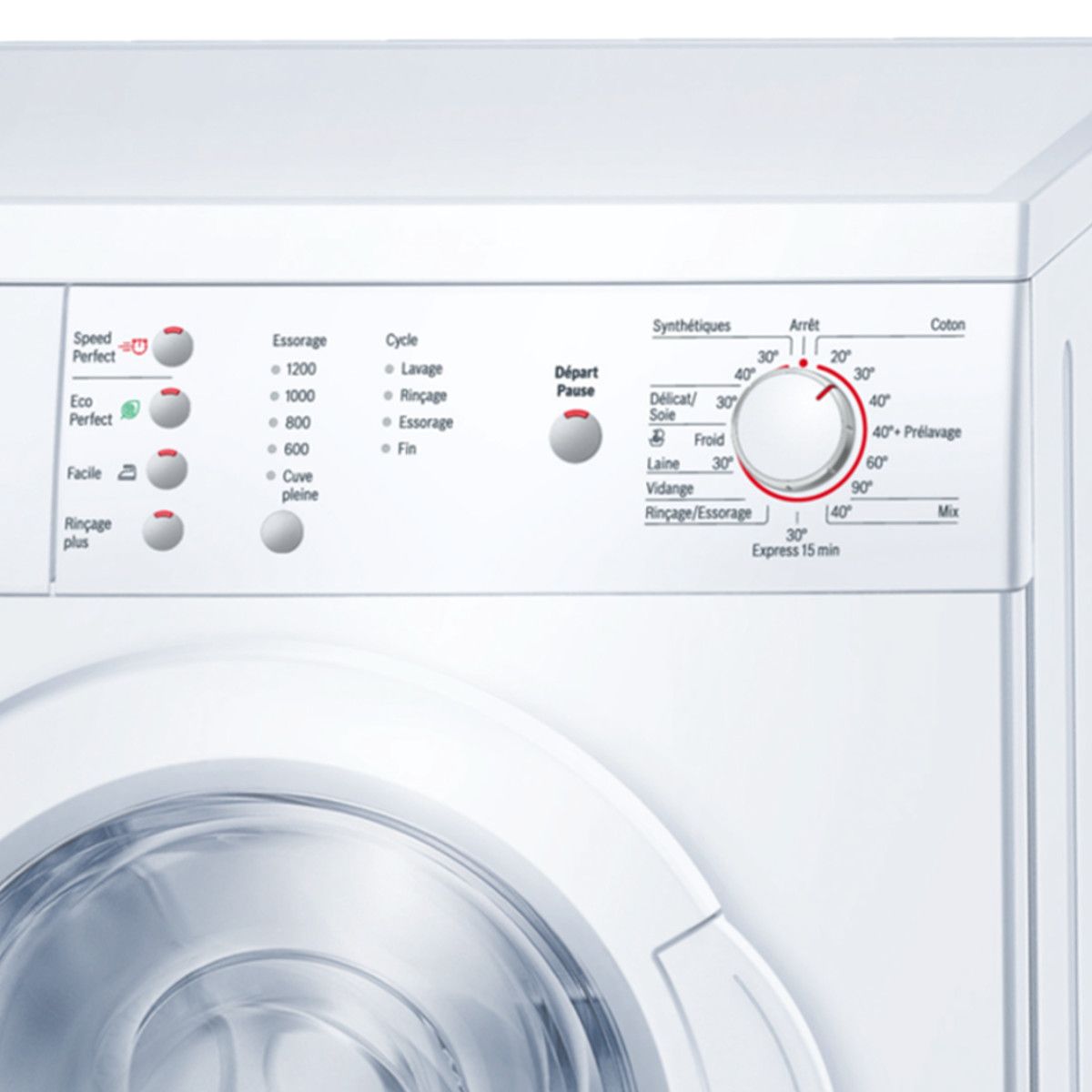 BOSCH Lave-linge hublot, WAE24166FF, 7 Kg, 1200 T/min
