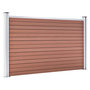 Voir la diapositive 3 : VIDAXL Cloture de jardin WPC 526x106 cm Marron
