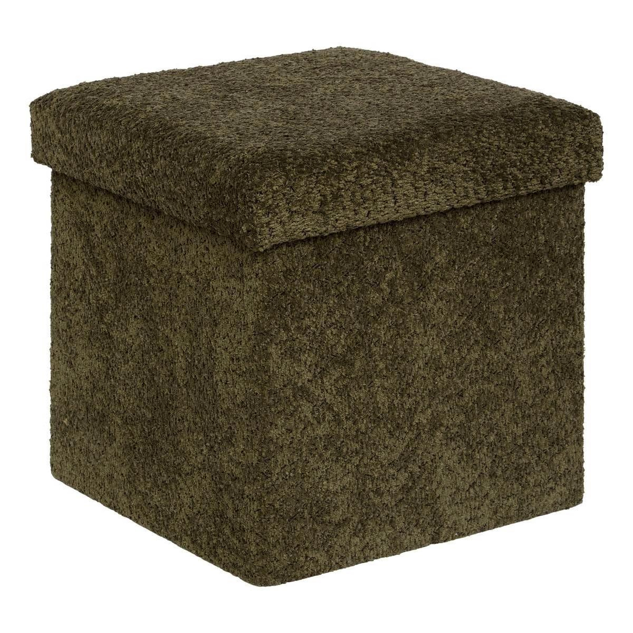 ATMOSPHERA Pouf coffre pliable  soana  38cm kaki
