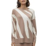 Vero Moda Pull  Femme Vero  oda Nancy 10310665. Coloris disponibles : Marron