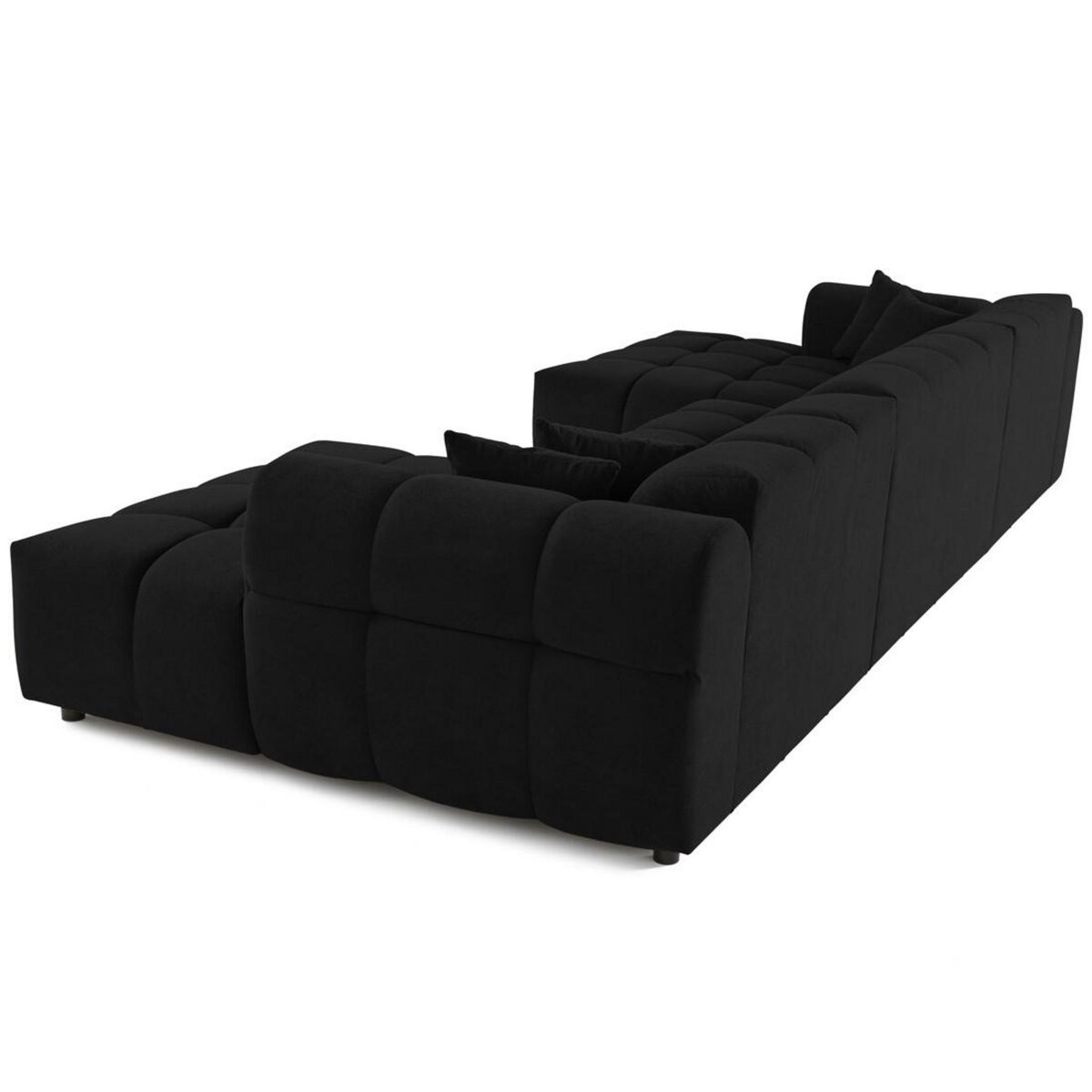 LISA DESIGN Ray - canapé panoramique en u 7 places en tissu texturé