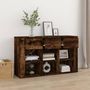 Voir la diapositive 3 : VIDAXL Buffet Chene fume 100x30x59,5 cm Bois d'ingenierie