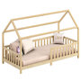 Voir la diapositive 4 : IDIMEX Lit cabane NINA 90 x 190 cm, en pin massif