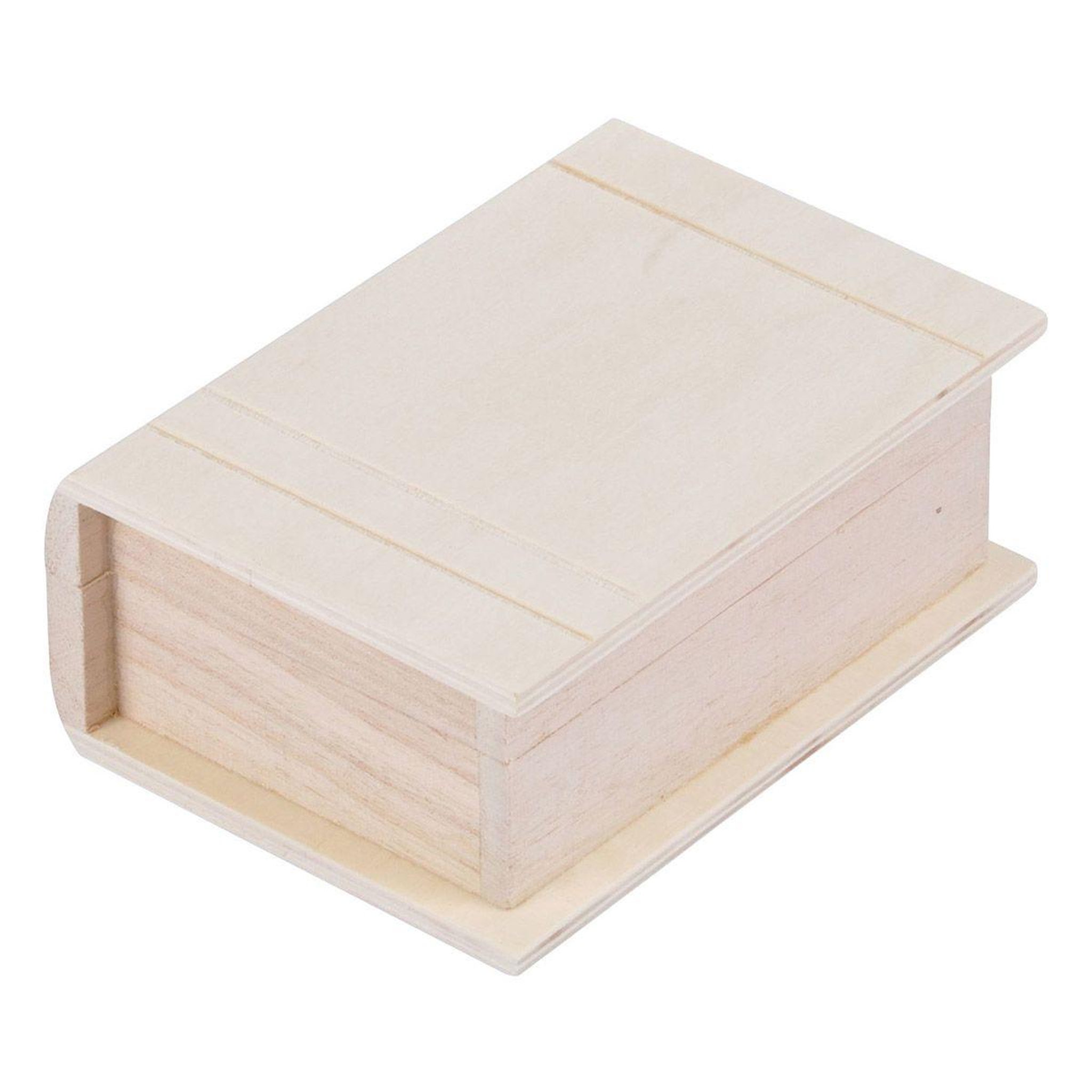 Voir la diapositive 1 : ARTDESIGN Boîte Déco en Bois  Livre  12cm Naturel