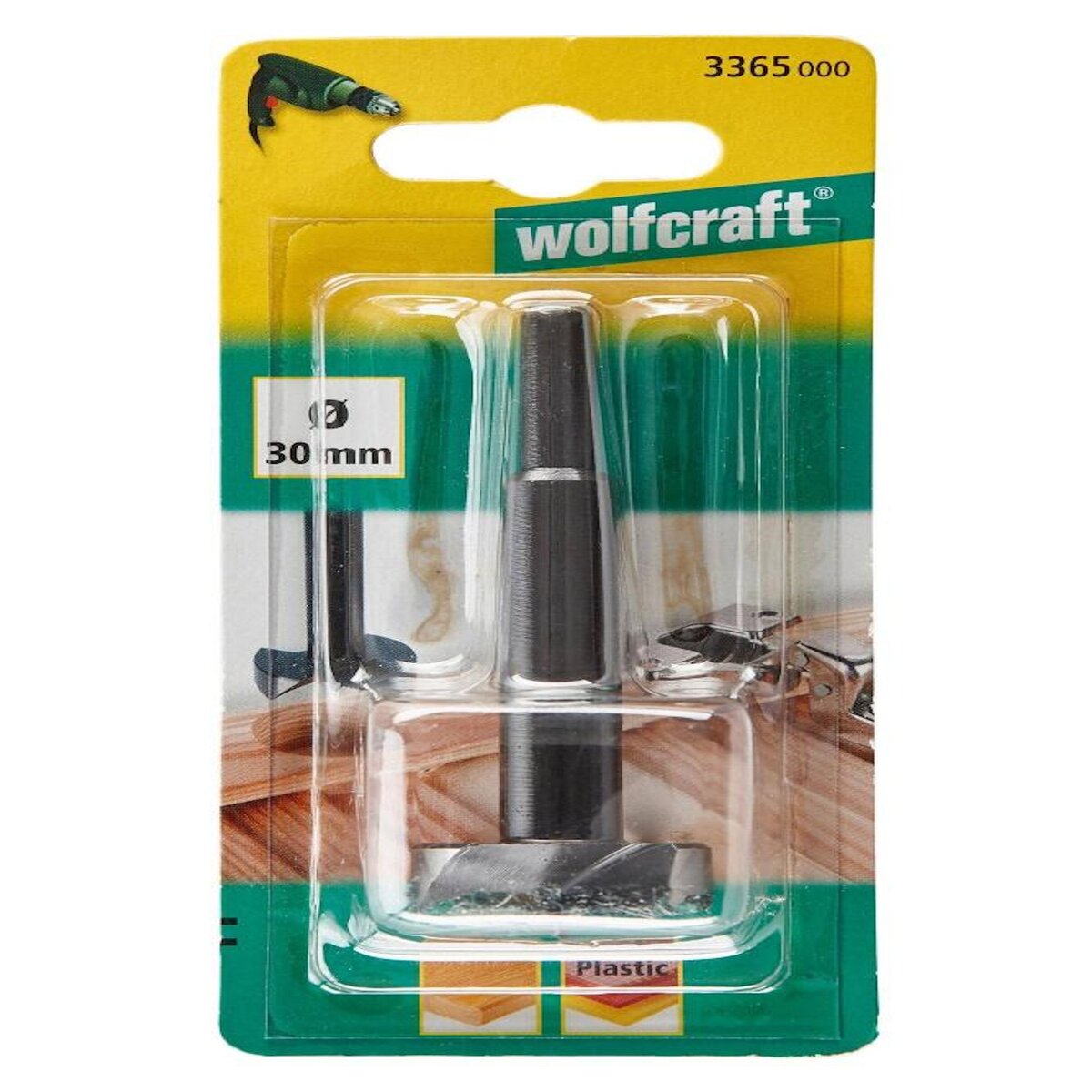 WOLFCRAFT 1 fraise d'encastrement WOLFCRAFT diamètre 30 mm, 90 mm