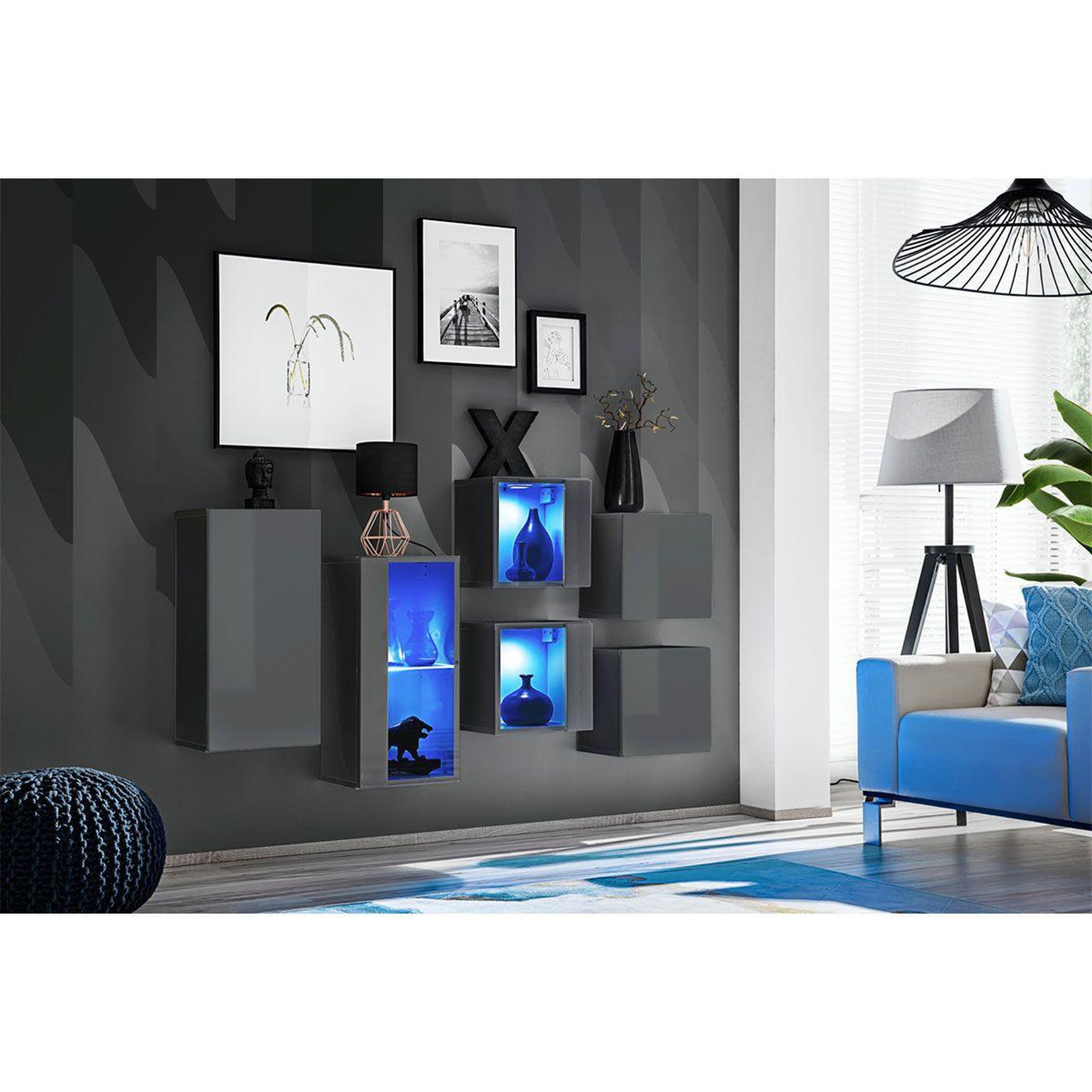Voir la diapositive 3 : Paris Prix Meuble de rangement  switch iv  320cm gris
