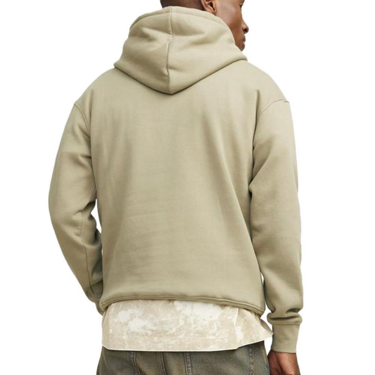 Jack & Jones Sweat Kaki/Blanc Homme Jack & Jones Bro