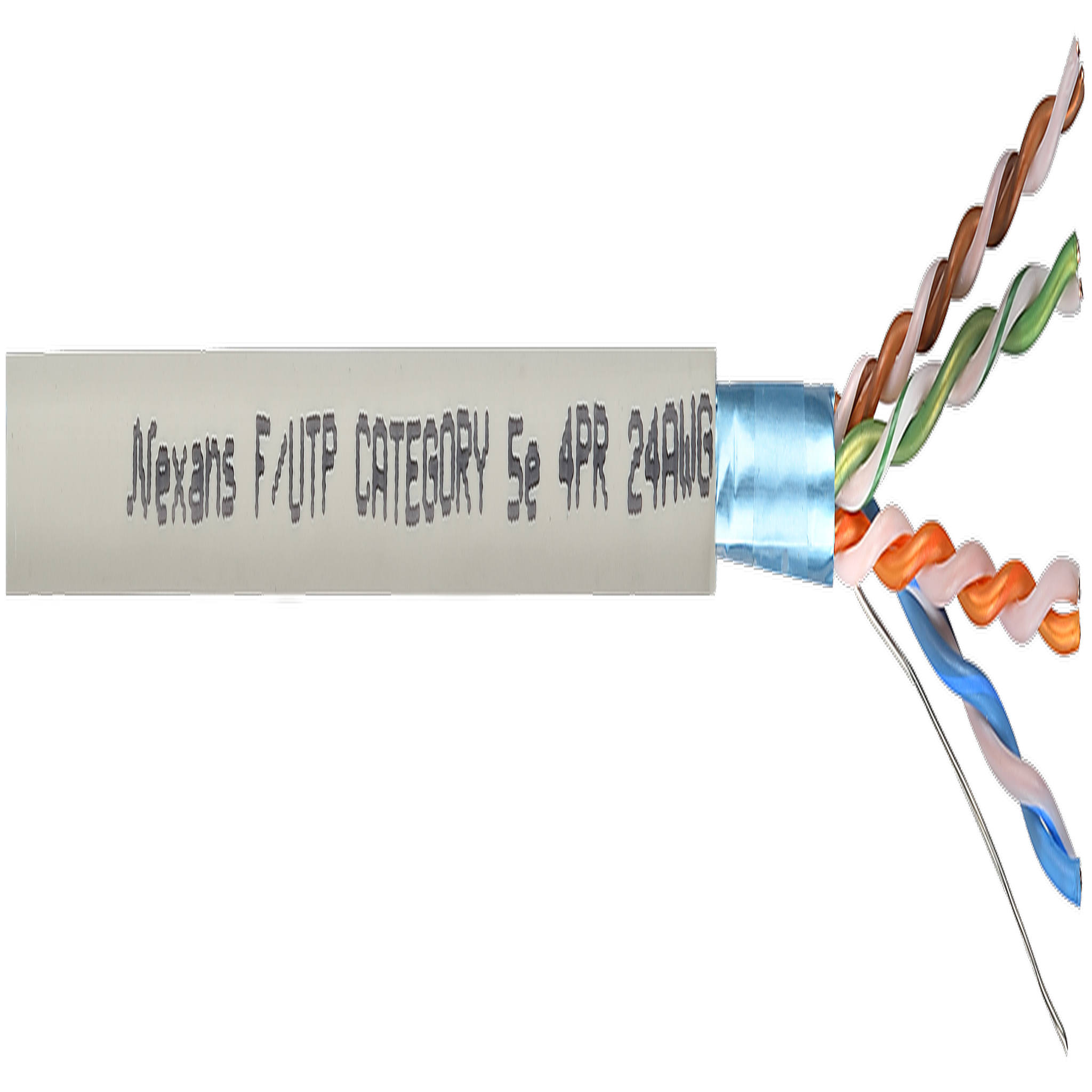 CENTRALE BRICO Câble électrique RJ45 gris, L.25 m