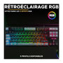 Voir la diapositive 2 : THE G-LAB Clavier Gamer - The G-Lab - KEYZ CAESIUM - RGB - Noir & gris - TKL