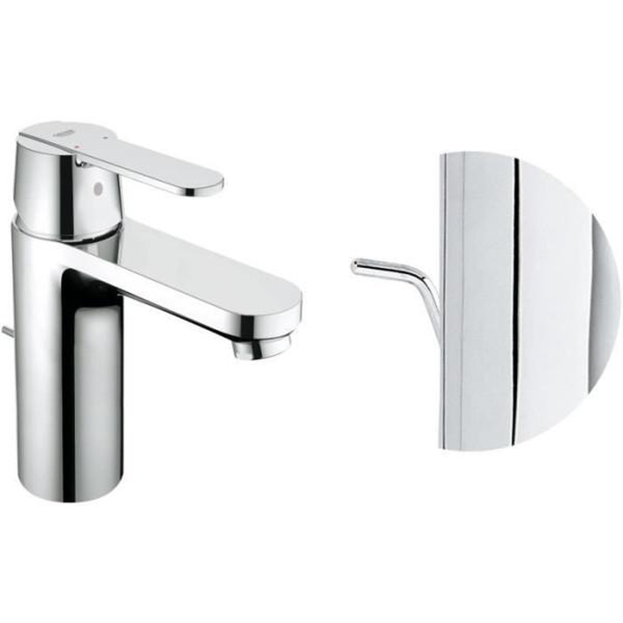 Voir la diapositive 4 : Grohe Grohe robinet de salle de bains lavabo get, tirette de vidage, bonde incluse, robinet mousseur économie d'eau, taille m, 234540