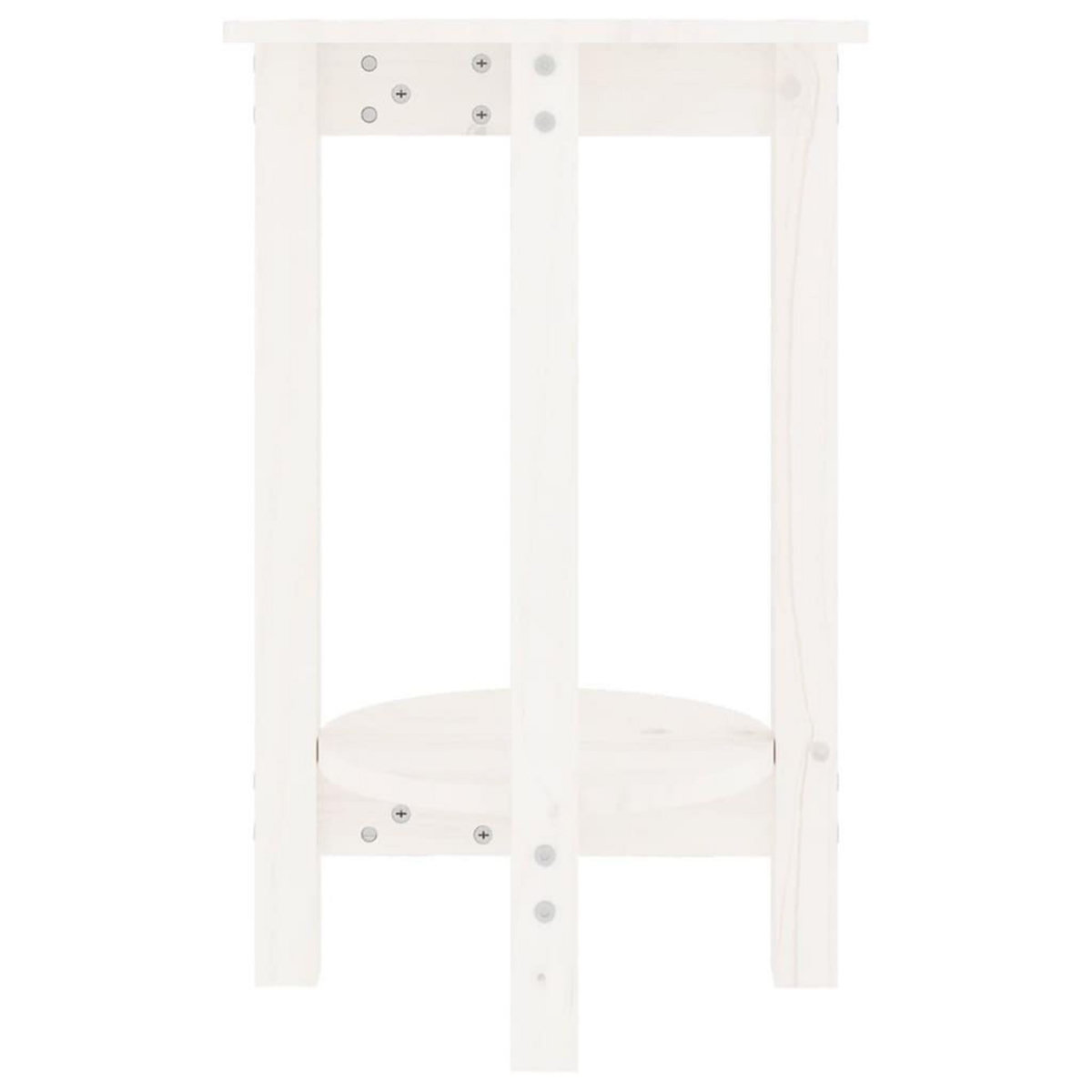 VIDAXL Table basse Blanc Ø 40x60 cm Bois massif de pin