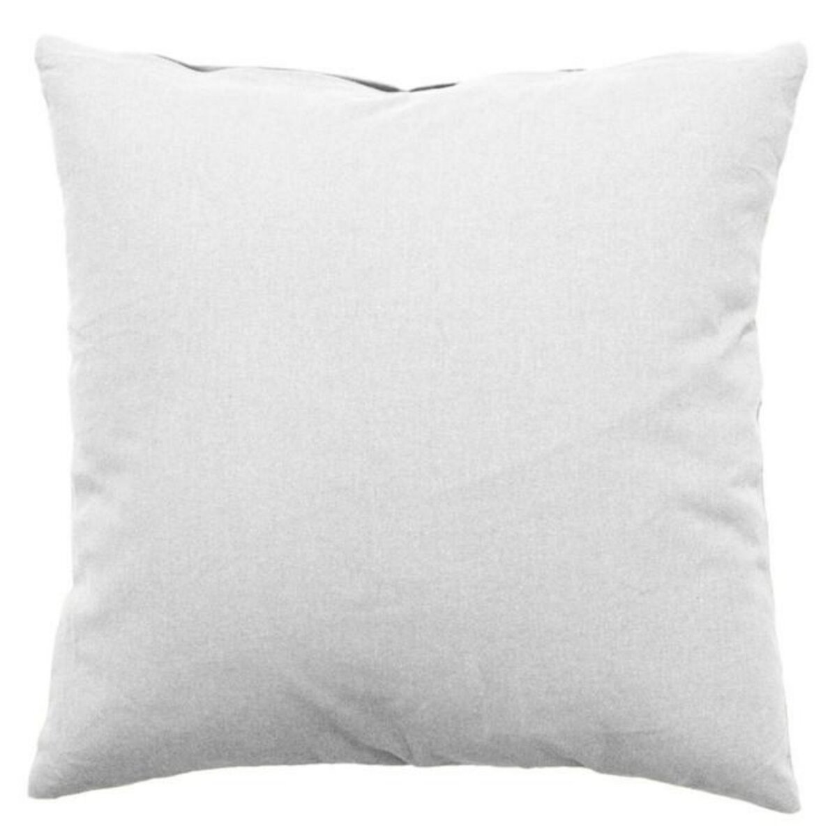 Paris Prix Coussin Déco Uni Déhoussable  Panama  40x40cm Blanc