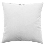 Paris Prix Coussin Déco Uni Déhoussable  Panama  40x40cm Blanc