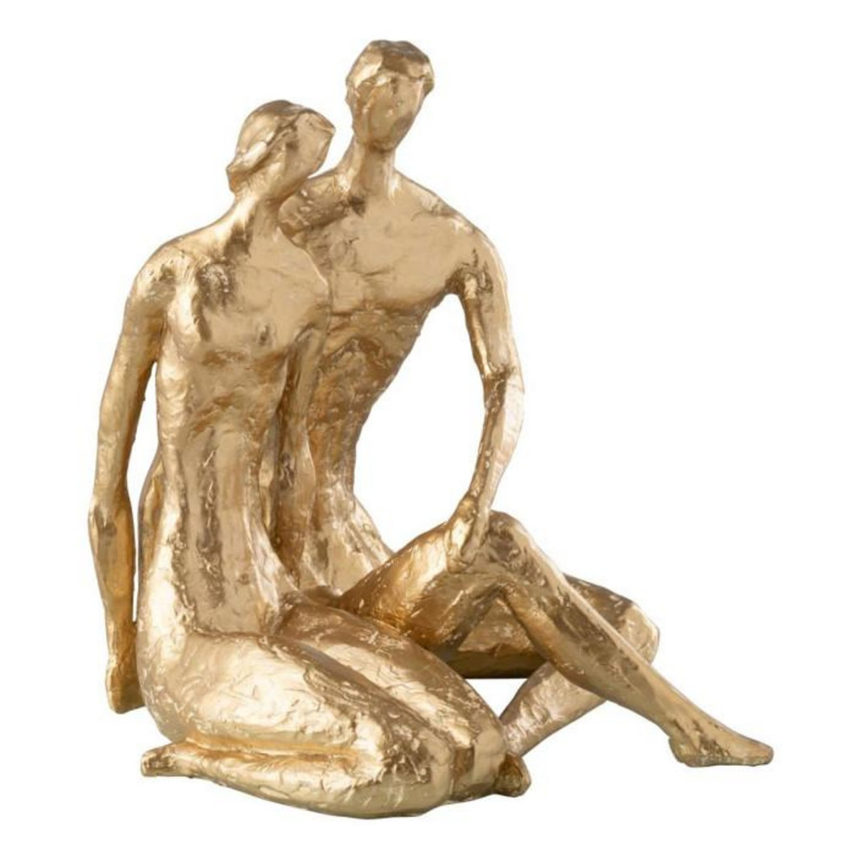 Paris Prix Statuette Couple Assis  Brady  35cm Or