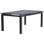 DCB GARDEN Table de jardin rectangulaire extensible - Gris anthracite - Aluminium - 10 personnes - 180/240 x 100 cm - MIAMI - DCB GARDEN