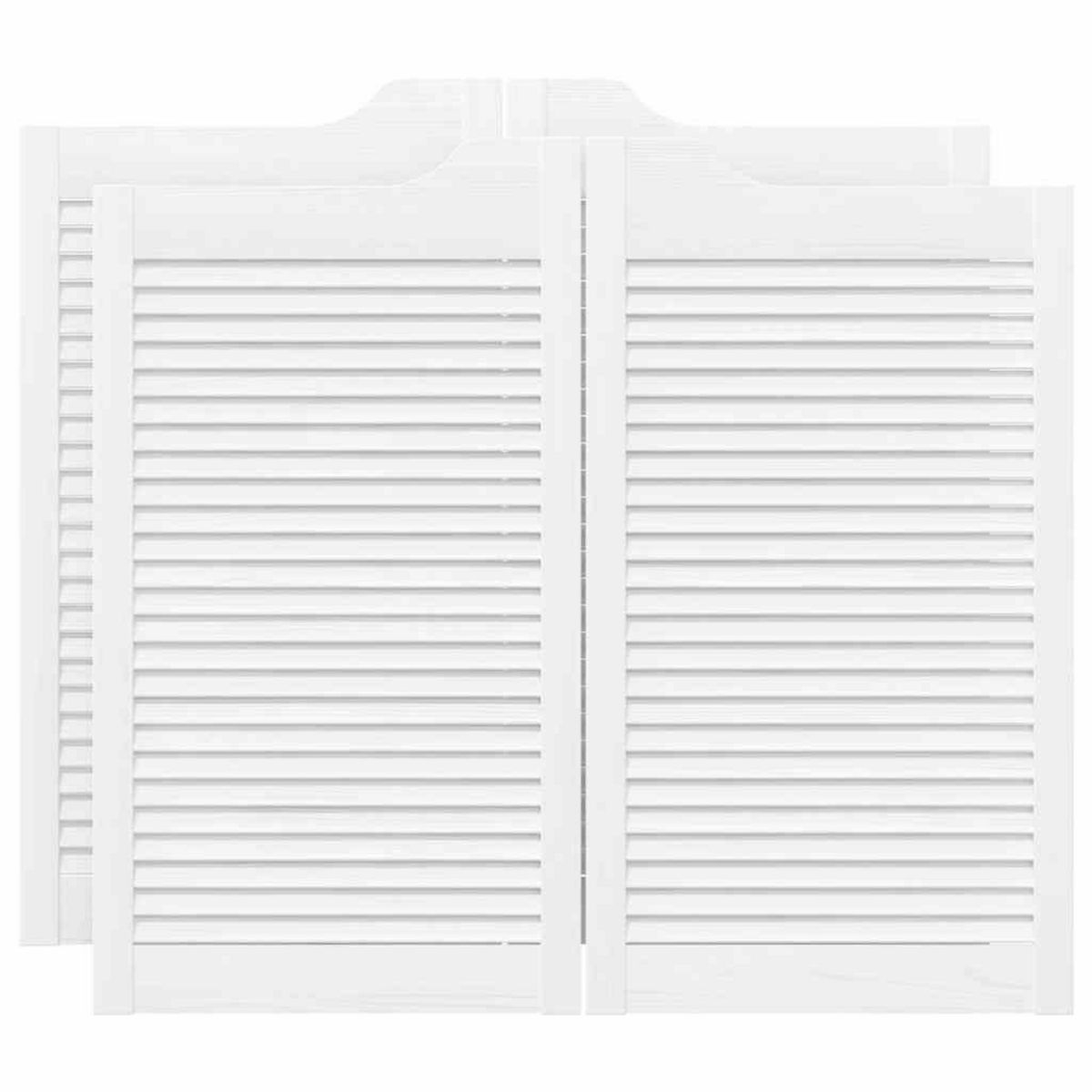 VIDAXL Portes battantes a persiennes 2 paires blanc 90x100 cm