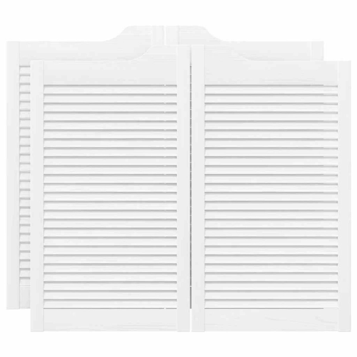 VIDAXL Portes battantes a persiennes 2 paires blanc 90x100 cm