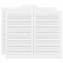 Voir la diapositive 2 : VIDAXL Portes battantes a persiennes 2 paires blanc 90x100 cm