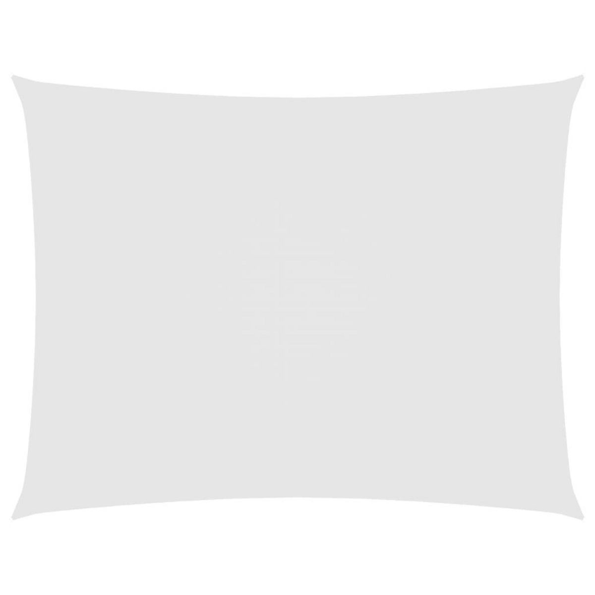 VIDAXL Voile de parasol Tissu Oxford rectangulaire 5x7 m Blanc