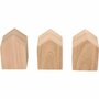 Artemio 8 maisons en bois avec plateau - 24 x 18 x 5,5 cm