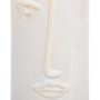 Voir la diapositive 2 : ATMOSPHERA Vase Déco Visage  Soleya  25cm Blanc