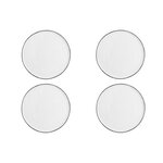 BJORN Assiette PURE Ø27,5cm - 4 pièces - Blanc Neige