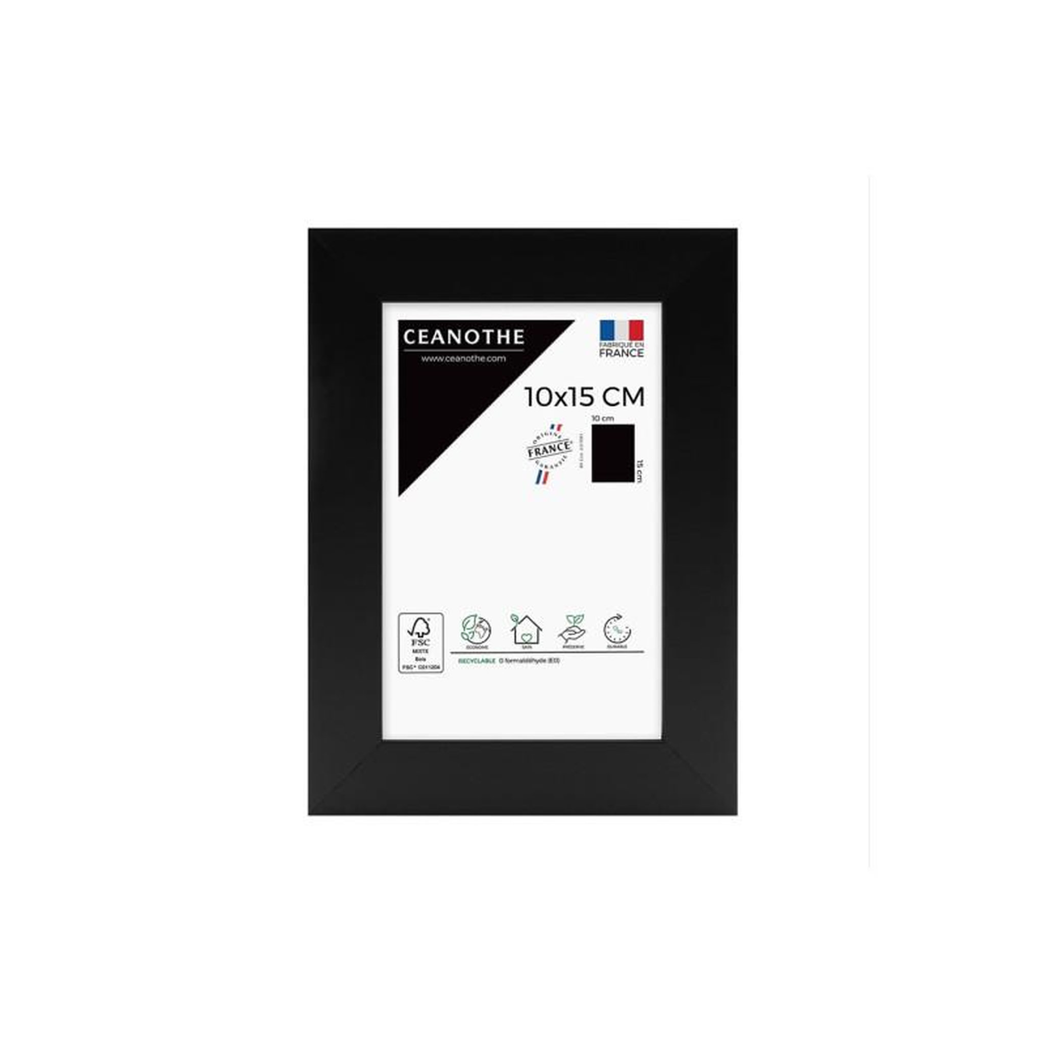 CEANOTHE Cadre Ceanothe CADRE 10X15 ETERNEL NOIR