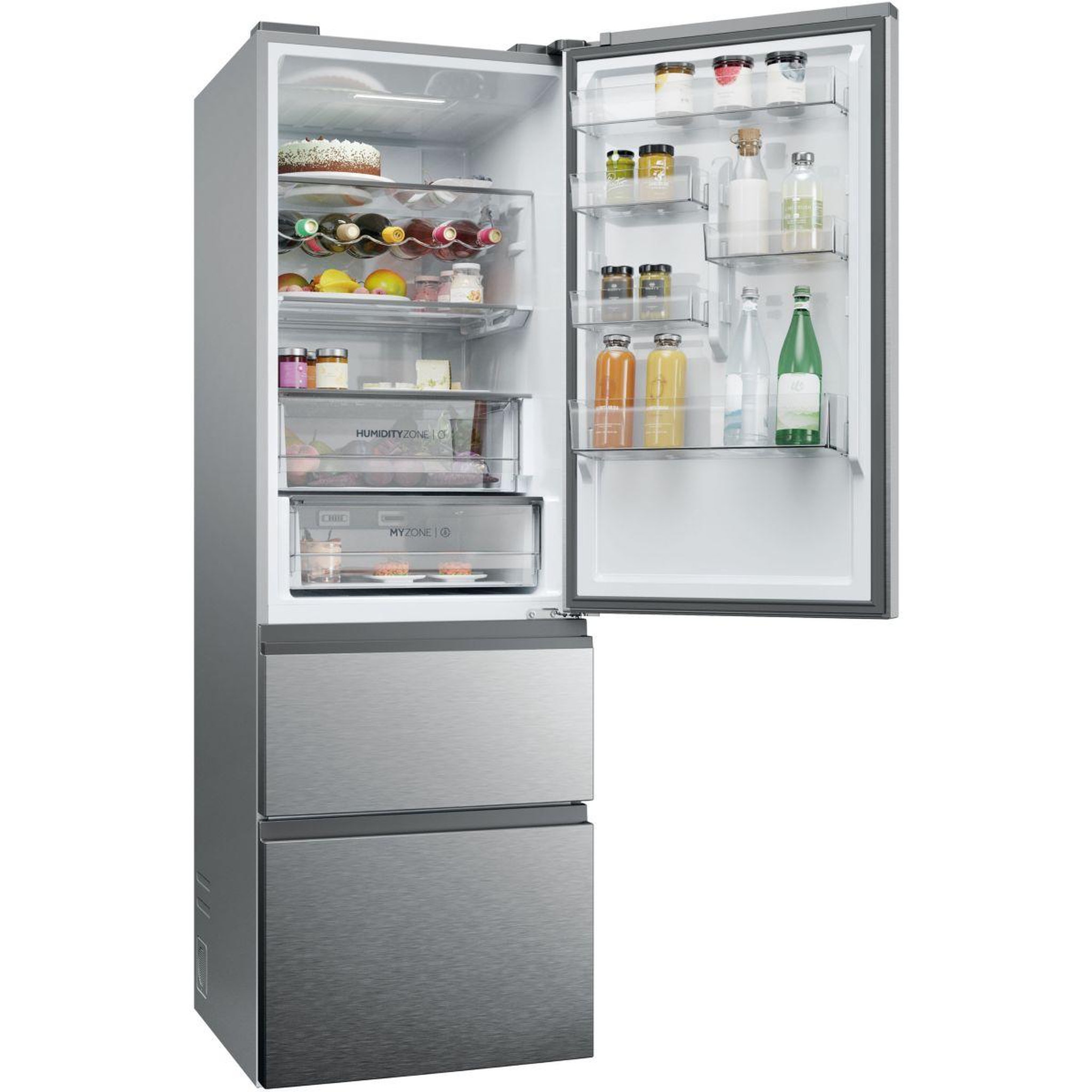 Voir la diapositive 4 : HAIER Réfrigérateur combiné htw5618cnmg