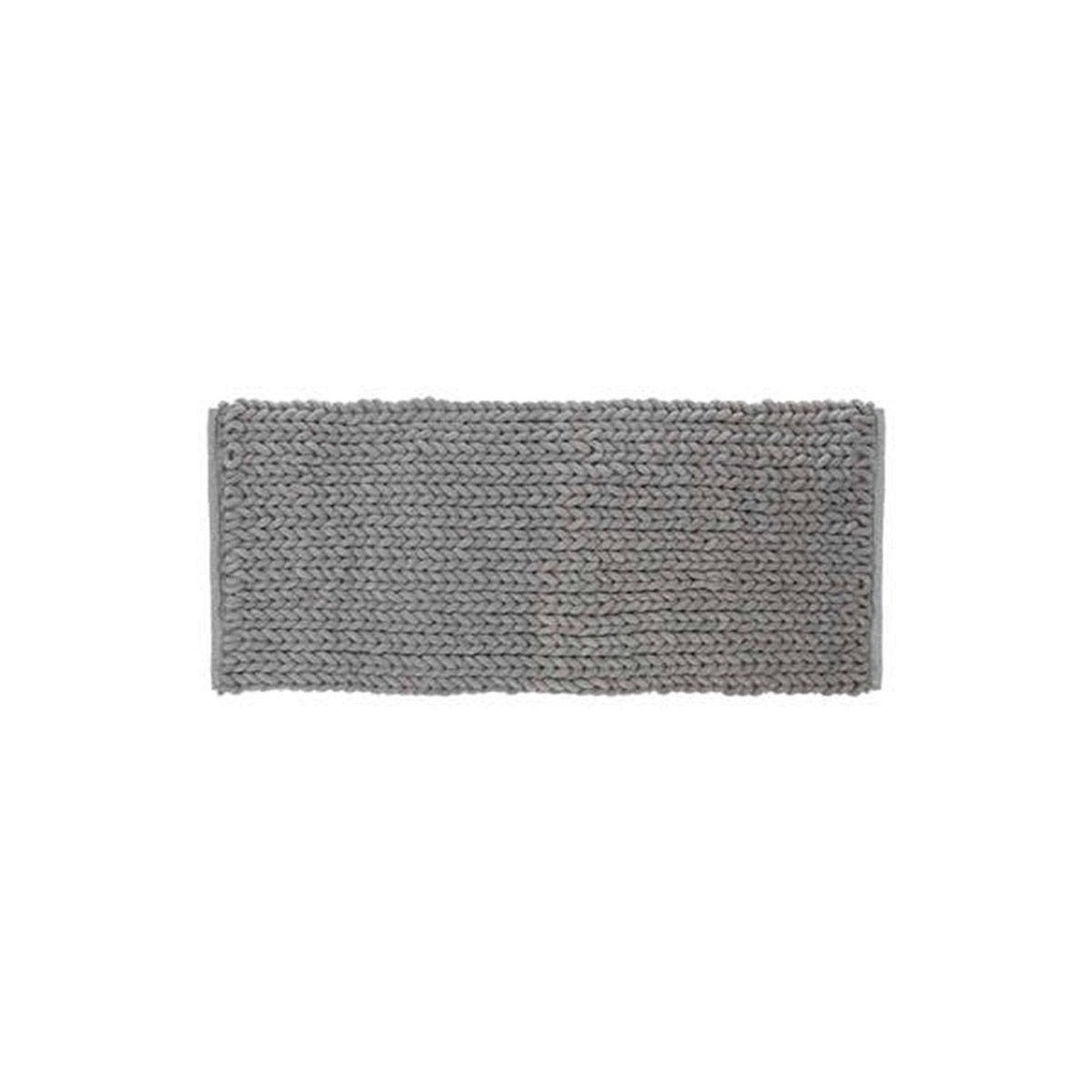 FIVE Tapis de salle de bain  tissé épais  50x120cm gris