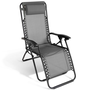 Voir la diapositive 4 : ID MARKET Lot de 2 fauteuils de jardin inclinables RELAX grand confort gris anthracite