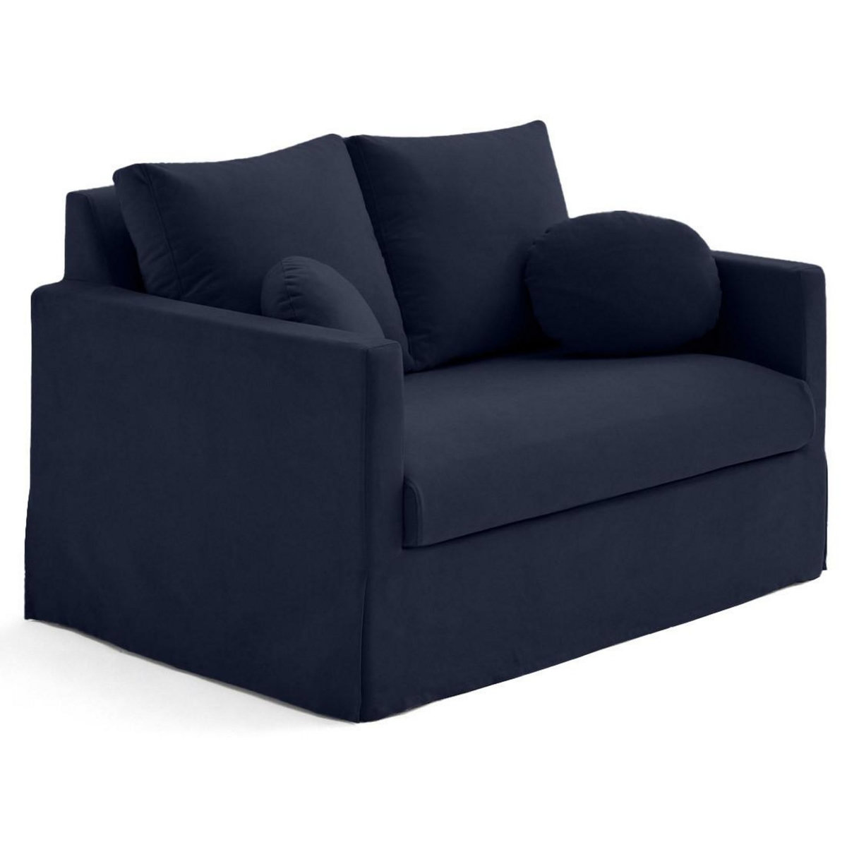 LISA DESIGN Serena - canapé droit déhoussable 2 places en tissu